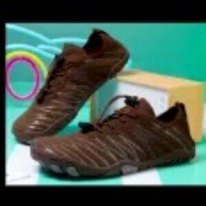 NWT Ladies Stripes Breathable Outdoor Beach Shoes, Anti-Slip, size 7 (38)- brown